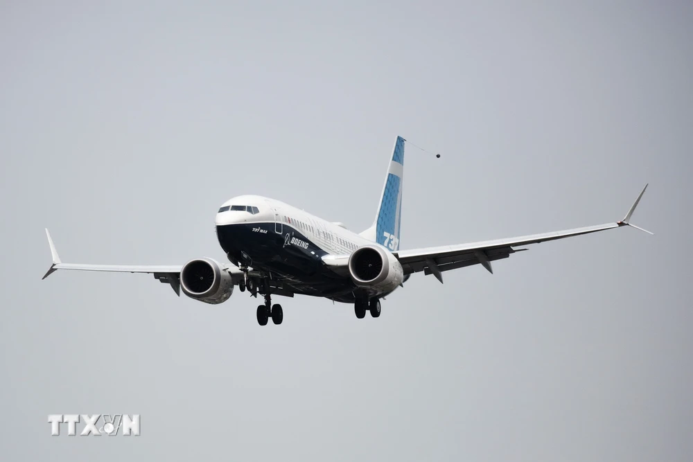 Máy bay Boeing 737 MAX. (Ảnh: AFP/TTXVN)