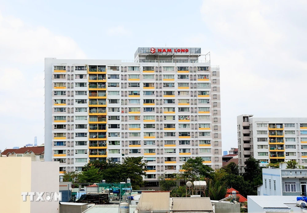Các căn hộ nhà ở xã hội khu dân cư Nam Long, quận 7, Thành phố Hồ Chí Minh. (Ảnh: Hồng Đạt/TTXVN)