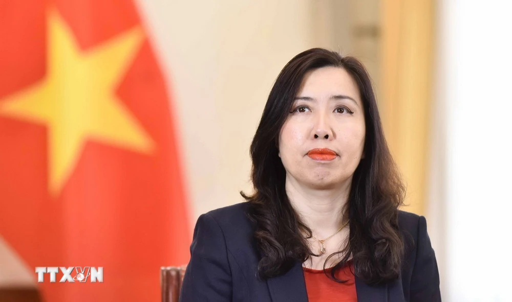 Thứ trưởng Bộ Ngoại giao Lê Thị Thu Hằng, Chủ nhiệm Ủy ban Nhà nước về người Việt Nam ở nước ngoài. (Nguồn: TTXVN)
