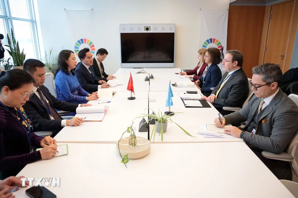 Phó Chủ tịch nước Võ Thị Ánh Xuân gặp Tổng Giám đốc UNDP tại New York- Ảnh 1.
