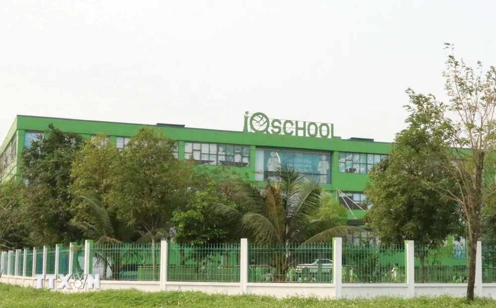 Trường Trung học Cơ sở IQ School. (Ảnh: Đức Phương/TTXVN)