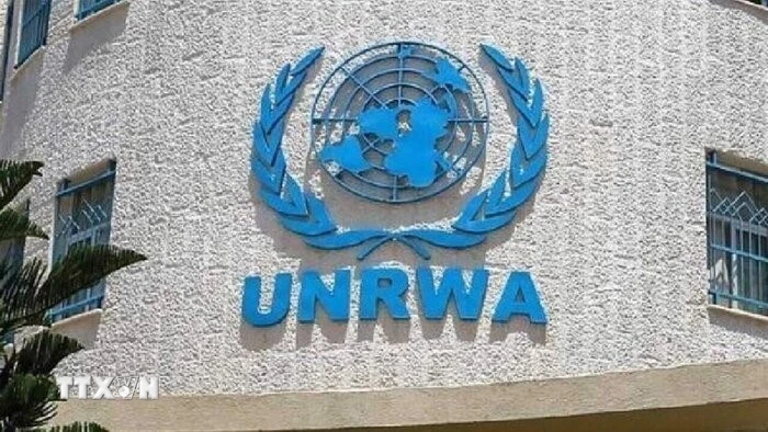 Trụ sở Cơ quan Liên hợp quốc về cứu trợ người tị nạn Palestine (UNRWA). (Ảnh: IRNA/TTXVN)
