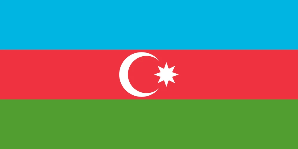 Quốc kỳ của Cộng hòa Azerbaijan. (Nguồn: Wikipedia)