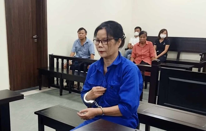 Bị cáo Lê Thị Hiền tại phiên tòa. (Nguồn: Hà Nội Mới)