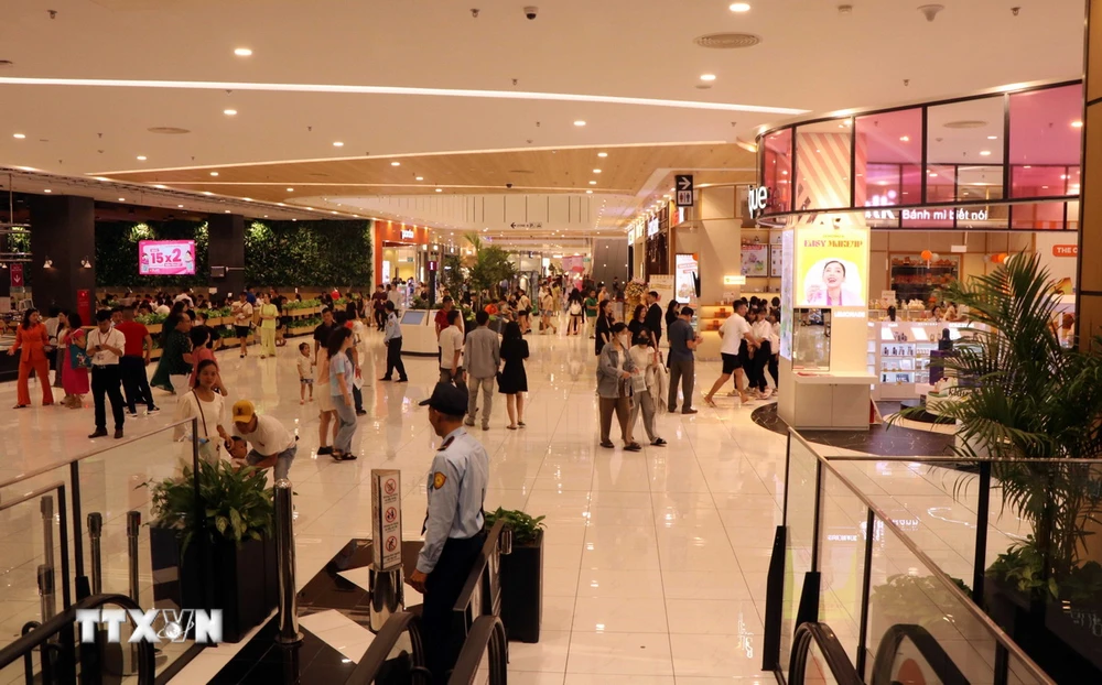 Trung tâm thương mại Aeon Mall Huế. (Ảnh: Đỗ Trưởng/TTXVN)