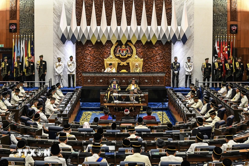 Toàn cảnh phiên họp Quốc hội Malaysia tại thủ đô Kuala Lumpur ngày 26/2/2024. (Ảnh minh họa: AFP/TTXVN)