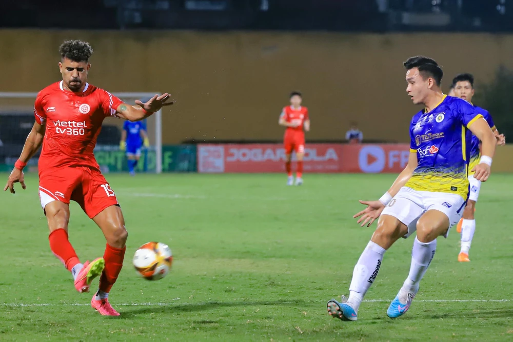 Viettel và Câu lạc bộ Hà Nội sẽ đều hành quân xa nhà ở vòng đấu thứ hai của giai đoạn 2 V-League 2023. (Ảnh: Hoài Nam/Vietnam+)