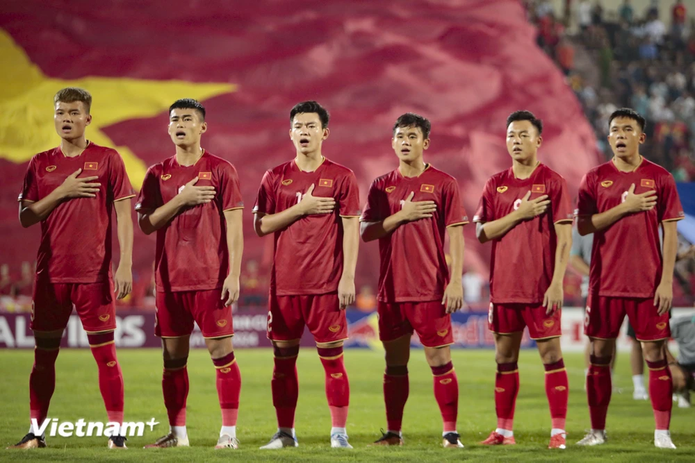 Tuyển U23 Việt Nam nằm ở Bảng D tại Vòng Chung kết U23 châu Á 2024. (Ảnh: Việt Anh/Vietnam+)