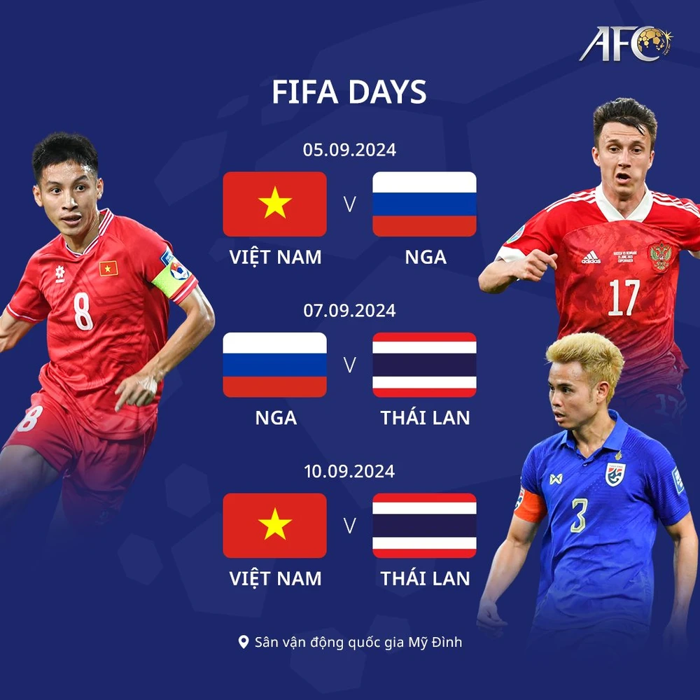 Vé trận đấu Việt Nam vs Nga, Thái Lan: Cao nhất là 500.000 đồng