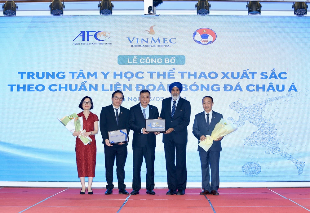 Trung tâm Chấn thương chỉnh hình và Y học thể thao được công nhận là Trung tâm y học thể thao xuất sắc (Sport Medicine Center of Excellence) theo chuẩn của AFC. (Ảnh: VFF)