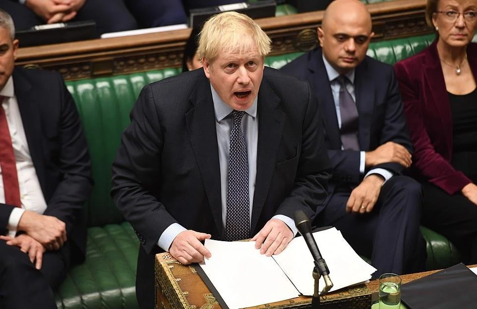 Thủ tướng Anh Boris Johnson phát biểu tjai Quốc hội. (Nguồn: AFP/Getty images)
