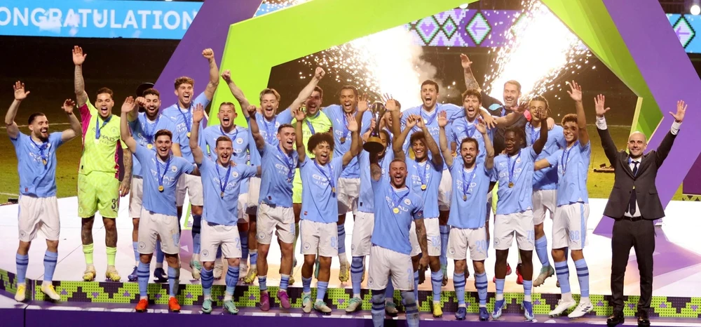 Manchester City lần đầu vô địch FIFA Club World Cup. (Nguồn: Reuters)