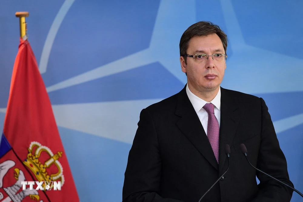 Tổng thống Serbia Aleksandar Vucic. (Ảnh: AFP/TTXVN)