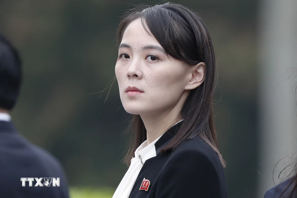 Bà Kim Yo-jong, em gái của Nhà lãnh đạo Triều Tiên Kim Jong-un. (Ảnh: AFP/TTXVN)