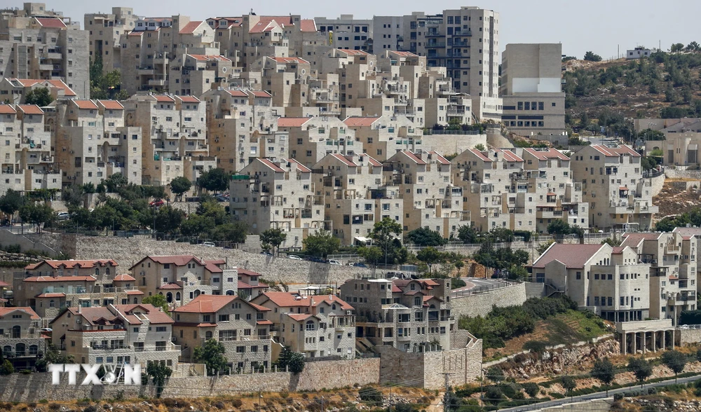 Khu định cư Efrat của Israel ở ngoại ô thành phố Bethlehem, Bờ Tây. (Ảnh: AFP/TTXVN)