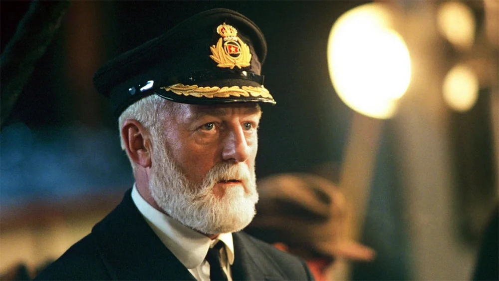 Bernard Hill trong phim "Titanic." (Ảnh: CNN)