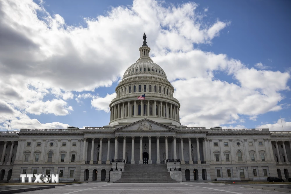 Tòa nhà Quốc hội Mỹ ở Washington, DC. (Ảnh: THX/TTXVN)