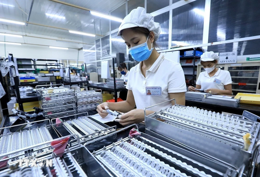 Nhật Bản có gần 5.000 dự án FDI còn hiệu lực tại Việt Nam. (Ảnh: Tuấn Anh/TTXVN)