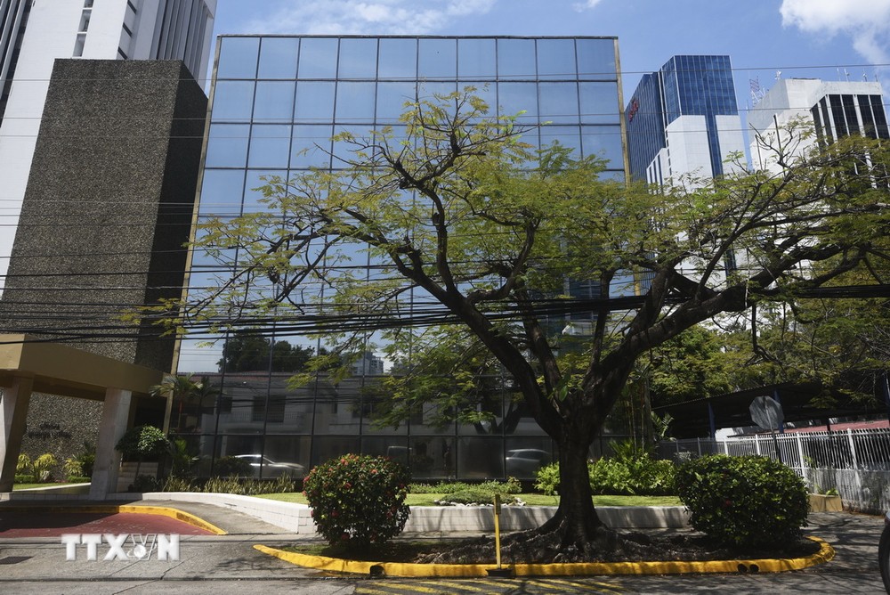Văn phòng công ty luật Mossack Fonseca tại Panama City, Panama, ngày 30/3/2017. (Ảnh: AFP/ TTXVN)