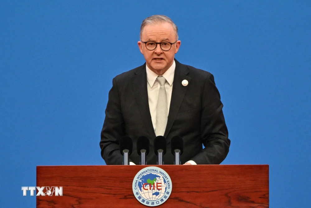 Thủ tướng Australia Anthony Albanese. (Ảnh: AFP/TTXVN)