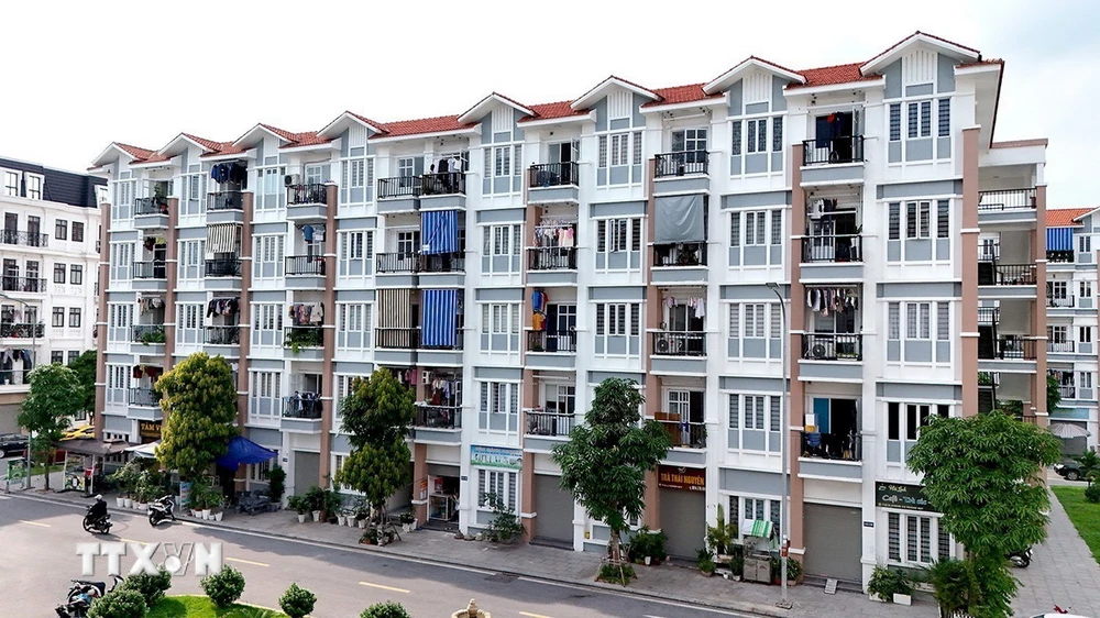 Trong giai đoạn 2021-2030, Hải Phòng đặt mục tiêu xây dựng 42.000 căn nhà ở xã hội. (Ảnh: Tuấn Anh/TTXVN)