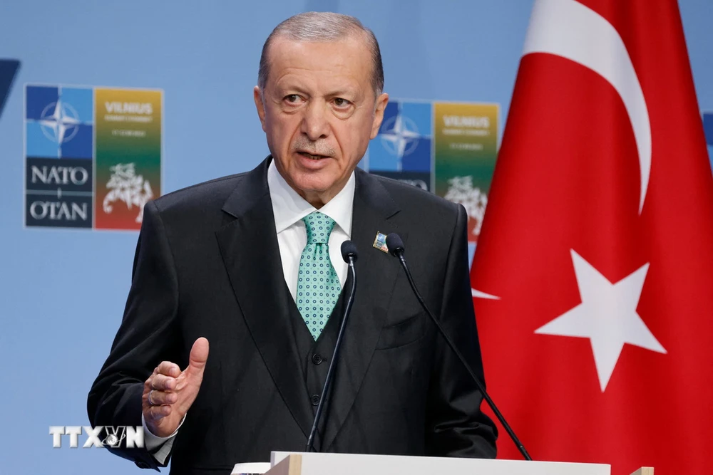 Tổng thống Thổ Nhĩ Kỳ Recep Tayyip Erdogan. (Ảnh: AFP/TTXVN)