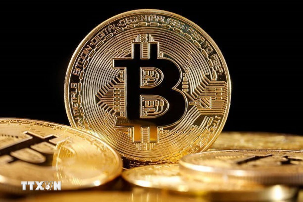 Đồng bitcoin. (Ảnh: Getty Images/TTXVN)