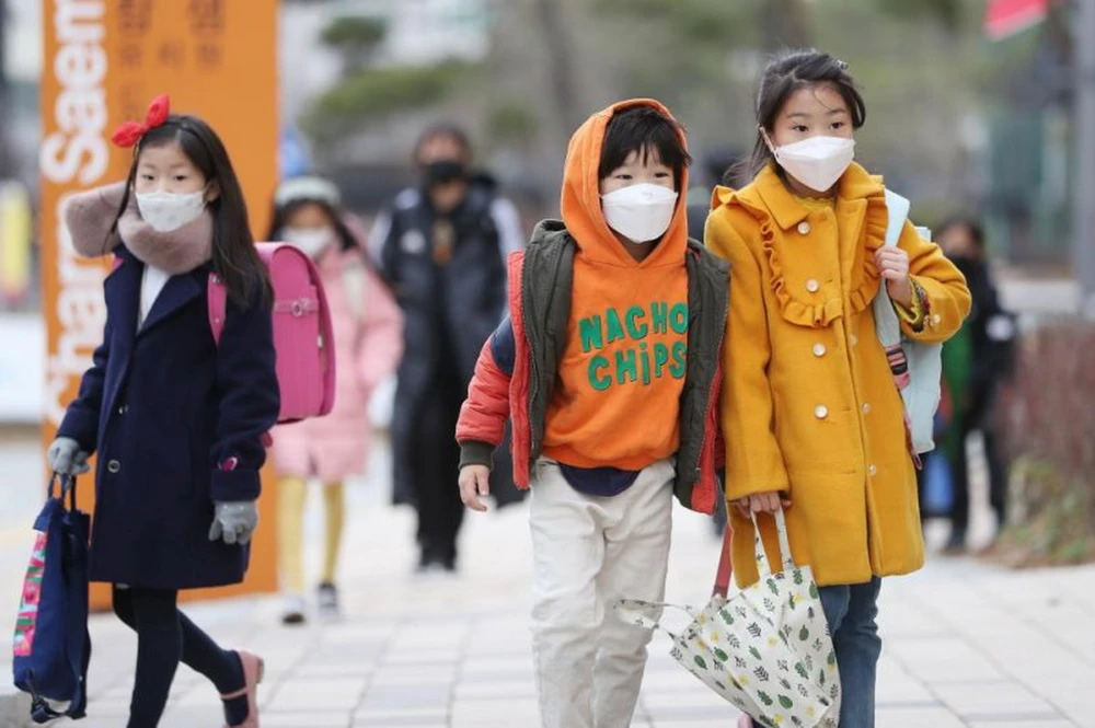 Trẻ em Hàn Quốc. (Ảnh minh họa. Yonhap/EPA)