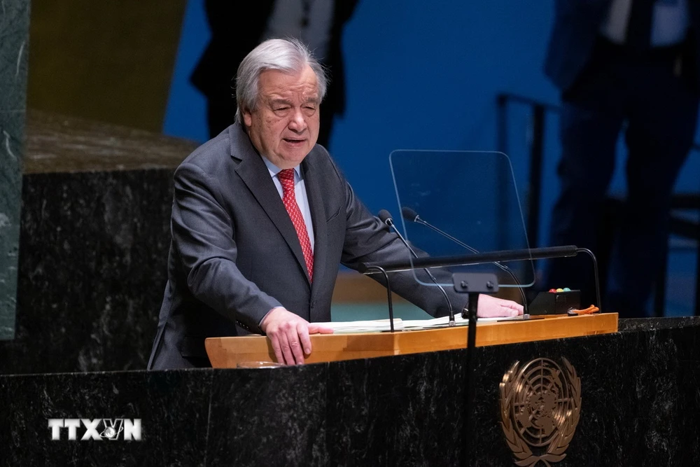 Tổng thư ký Liên hợp quốc Antonio Guterres. (Ảnh: THX/TTXVN)