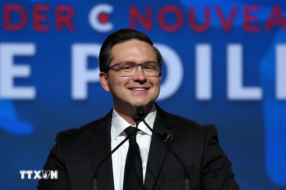 Ông Pierre Poilievre. (Ảnh: AFP/TTXVN)