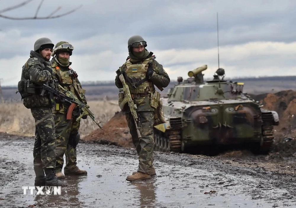 Binh sỹ Ukraine. (Ảnh: AFP/TTXVN)