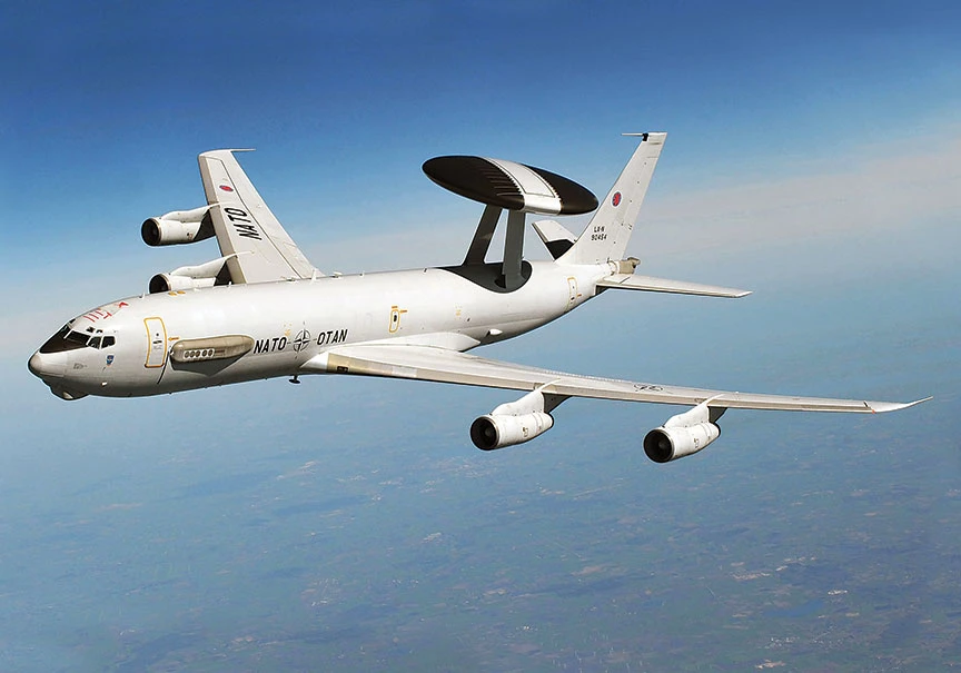 Máy bay giám sát AWACS.(Nguồn: AFP) 