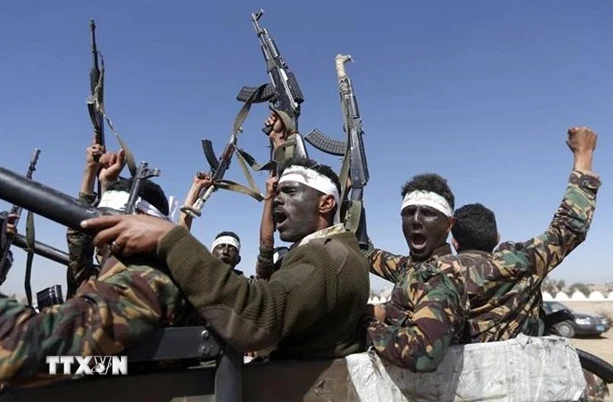 Các tay súng Houthi tại Sanaa (Yemen). (Ảnh: AFP/TTXVN) 
