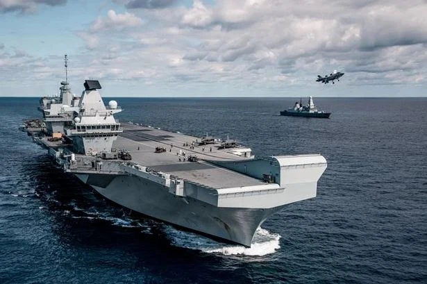 Tàu sân bay HMS Queen Elizabeth. (Nguồn: PA) 