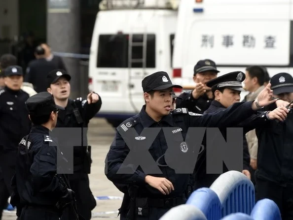 Cảnh sát Trung Quốc. (Nguồn: THX/TTXVN) 
