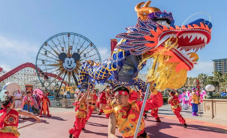 Tết Nguyên đán tại công viên Disneylan. (Nguồn: Disneyland)