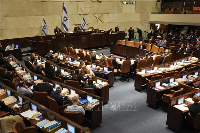 Một phiên họp Quốc hội Israel ở Jerusalem. (Ảnh tư liệu: AFP/TTXVN)