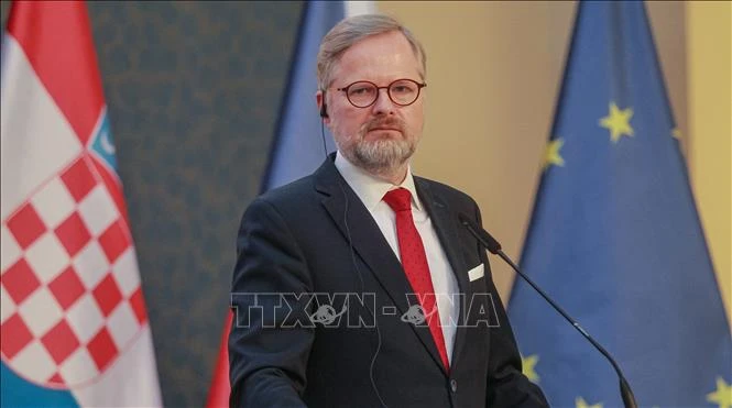 Thủ tướng Séc Petr Fiala. (Ảnh: AFP/TTXVN)