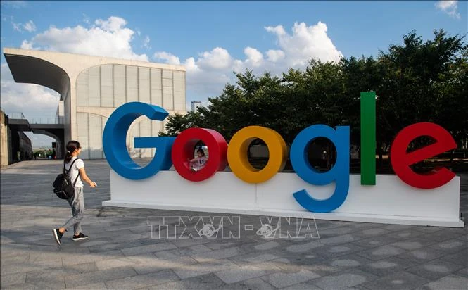 Biểu tượng của Google. (Ảnh: AFP/TTXVN)