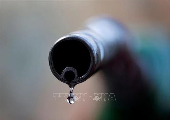 Vòi bơm dầu tại một cây xăng ở Tehran, Iran. (Ảnh: IRNA/TTXVN)