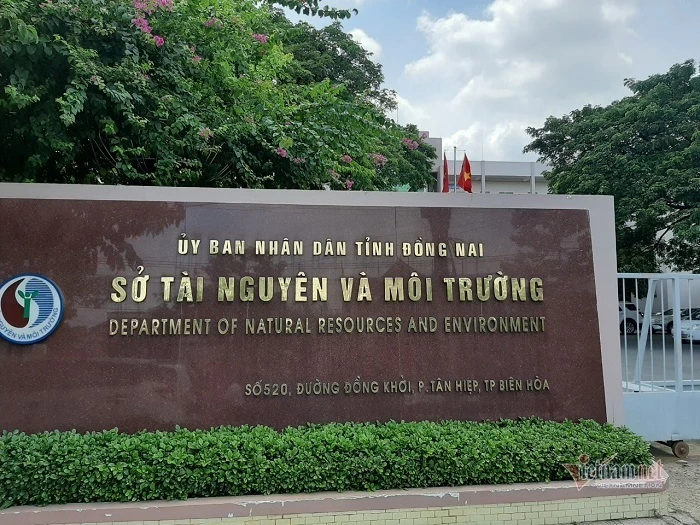 Sở Tài nguyên và Môi trường tỉnh Đồng Nai. (Nguồn: Vietnamnet)