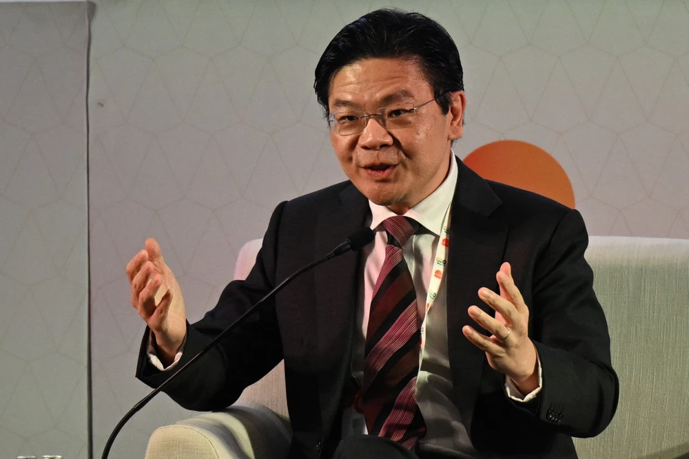 Tân thủ tướng Singapore, Ông Lawrence Wong . (Ảnh: AFP/TTXVN)