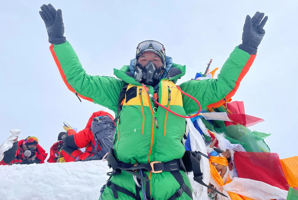 Ông Kami Rita Sherpa, 54 tuổi, đã lập kỷ lục 30 lần leo lên đỉnh Everest. (Nguồn: Reuters)