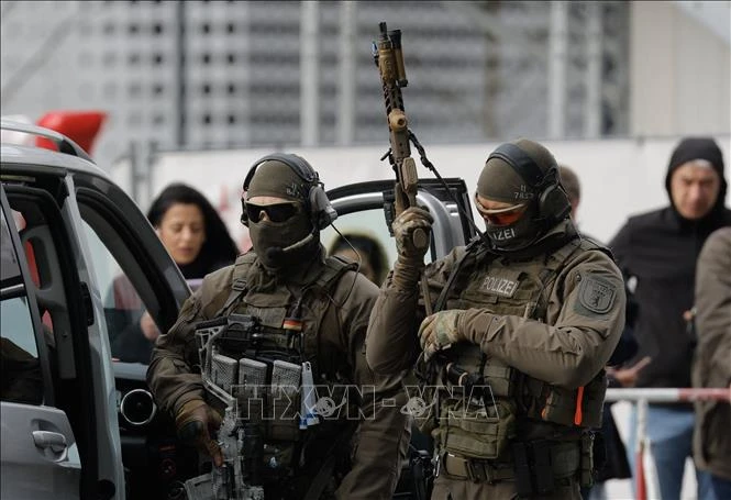 Cảnh sát Đức triển khai tăng cường an ninh tại thủ đô Berlin. (Ảnh tư liệu: AFP/ TTXVN) 