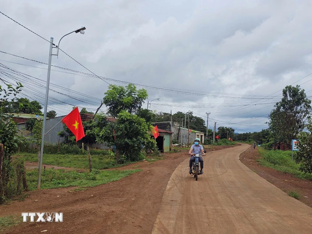 Khoảng cách từ xã Đắk Ngo ra trung tâm huyện Tuy Đức là 40km. (Nguồn: Hưng Thịnh/TTXVN)