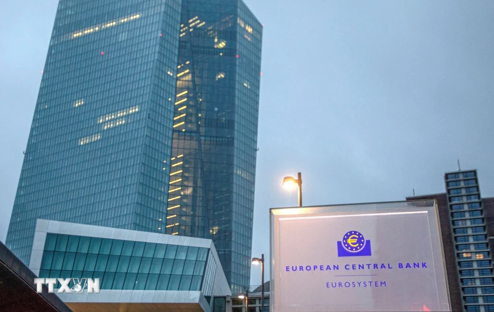 Trụ sở ECB tại Frankfurt am Main, Đức. (Ảnh: AFP/TTXVN)