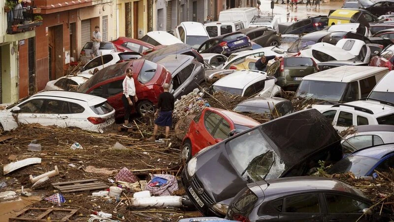 Lũ quét ở Valencia, Tây Ban Nha. (Nguồn: AFP)