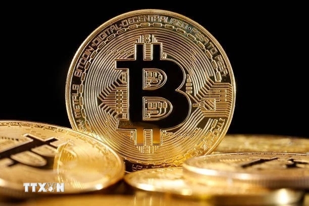 Đồng tiền điện tử bitcoin. (Ảnh: Getty Images/TTXVN) 