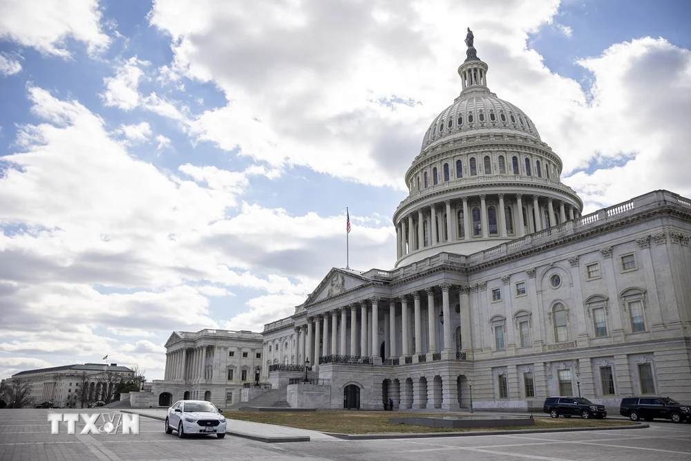 Tòa nhà Quốc hội Mỹ tại Washington, D.C. (Ảnh: THX/TTXVN)