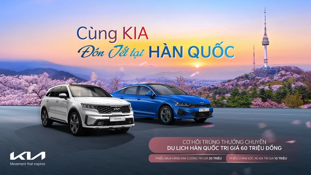 Từ ngày 15/11-31/12/2024, THACO AUTO triển khai chương trình “Cùng Kia đón Tết tại Hàn Quốc.” (Nguồn: THACO AUTO)